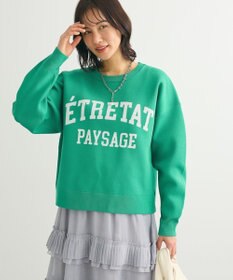 Green Parks ロゴラメニットプルオーバー