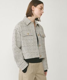 GRACE CONTINENTAL チェックツイードブルゾン