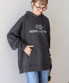 AMERICAN HOLIC フロッキーロゴプリント裏毛パーカー