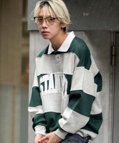 WEGO 【ユニセックス着用ITEM】カレッジロゴラガースウェット