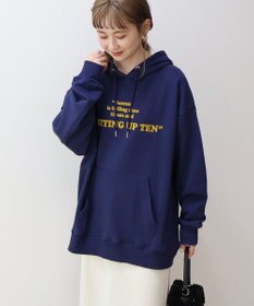 AMERICAN HOLIC フロッキーロゴプリント裏毛パーカー