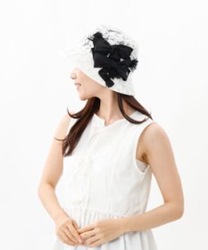 AURORA 【 LANVIN en Bleu （ランバン オン ブルー）】リボンレースクロッシェハット