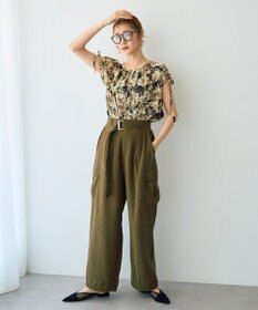 YECCA VECCA ベルテッドカーゴパンツ