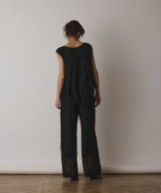 GRACE CONTINENTAL フリンジワンタックパンツ