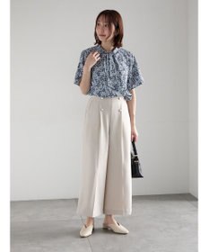 Te chichi パターンアソート5分袖ボウタイブラウス