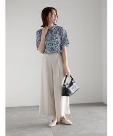 Te chichi パターンアソート5分袖ボウタイブラウス