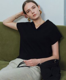 BEIGE， NADIA / ストレッチ スキッパーニット