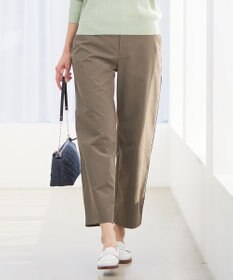 J.PRESS LADIES S 【洗える・吸水速乾・接触冷感】リネンツイル ストレート パンツ