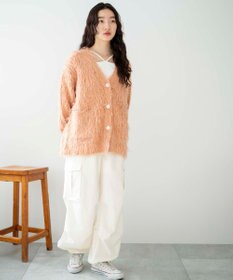 WEGO 【軽量】ブラッシュニットBIGカーディガン