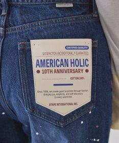 AMERICAN HOLIC ルーズストレートペイントデニム
