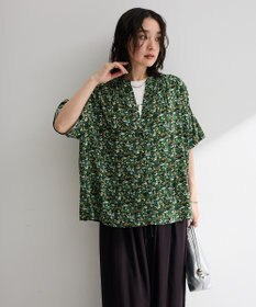 Green Parks 【WEB限定】アソート柄さらっとレーヨンブラウスⅡ