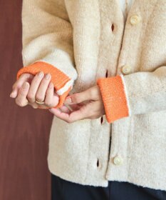 AMERICAN HOLIC ＶネックＷフェイスニットカーディガン