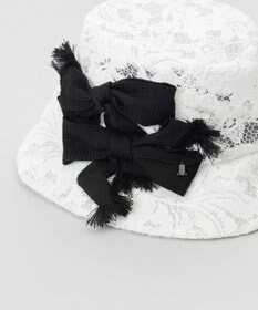 AURORA 【 LANVIN en Bleu （ランバン オン ブルー）】リボンレースクロッシェハット