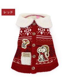 PET PARADISE スヌーピー スケート ニット 《レッド》 中型犬 大型犬