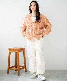 WEGO 【軽量】ブラッシュニットBIGカーディガン