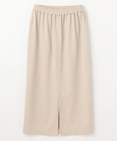 ANY L 【ウエストゴム】カットジョーゼットタイトスカート