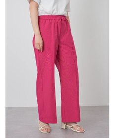 Green Parks 綿麻混イージーワイドパンツ