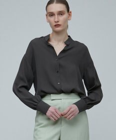 BEIGE， BRISSAC / スタンドカラーブラウス