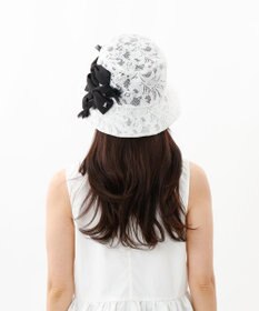 AURORA 【 LANVIN en Bleu （ランバン オン ブルー）】リボンレースクロッシェハット