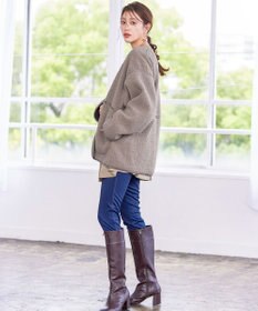 Tiaclasse 2wayリバーシブルボアショートブルゾン