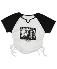 WEGO キーネックサイドレースアップちびT