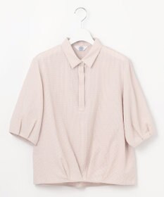 J.PRESS LADIES S 【洗える】アセテートレーヨンコットンチェック シャツカラー ブラウス