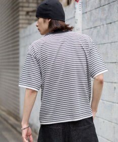 WEGO 【ユニセックス着用ITEM】ボーダーヘンリーネックT（SS）