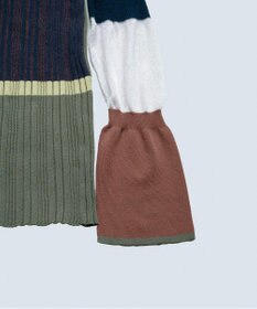 COQ CACTUS カラーブロックリブニット