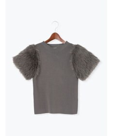 Te chichi スリーブファーニットプルオーバー《2025Autumn catalog item》