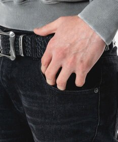 WEGO 【ユニセックス着用ITEM】シャーリングフレアデニムスキニーパンツ