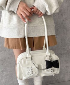 WEGO レースアップボストンバッグ