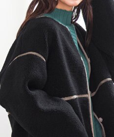 Tiaclasse 2wayリバーシブルボアショートブルゾン