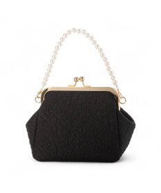 UNBILLION カシュカシュ cachecache / 2wayパールハンドル付きがま口パーティバッグ