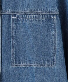 J.PRESS LADIES コットンリネン 7oz デニム シャツ ワンピース