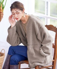 Tiaclasse 2wayリバーシブルボアショートブルゾン