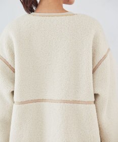 Tiaclasse 2wayリバーシブルボアショートブルゾン