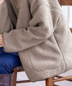 Tiaclasse 2wayリバーシブルボアショートブルゾン