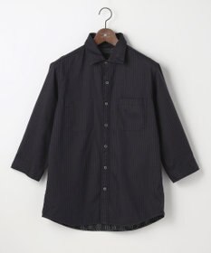 JOSEPH ABBOUD 【2WAY・リバーシブル・七分袖】リバーシブルストライプ シャツ