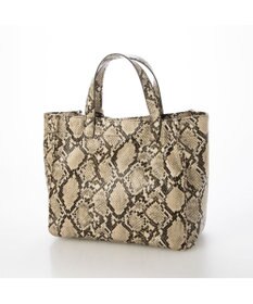 UNBILLION カシュカシュ cachecache / パイソン柄手提げトートS