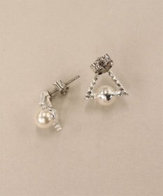 Tiaclasse 【金属アレルギー対応】トライアングルパールピアス