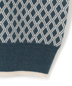 J.PRESS YORK STREET 【WOMEN】ANTI PILLING WOOL ジャガードニットベスト