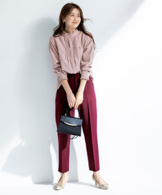 ANY SIS S ピンタックフリル シャツ