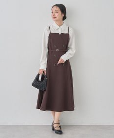 earth music&ecology 襟ビジューブラウス