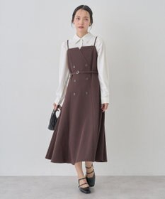 earth music&ecology 襟ビジューブラウス