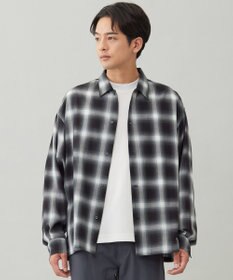 UNFILO MENS 【男女兼用】エアリーシアー オンブレシャツ