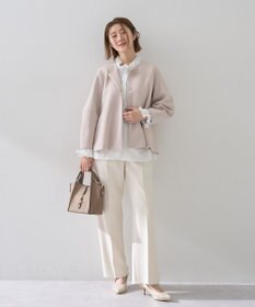 YECCA VECCA サイドベルテッドハイウエストパンツ