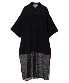 AMERICAN HOLIC サラックールメッシュ切替ワンピース