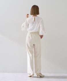 YECCA VECCA サイドベルテッドハイウエストパンツ