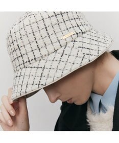 MOONBAT FURLA 【日本製】チェックツイード バケットハット