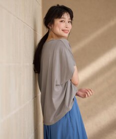 ANY 【洗濯機可/UVケア/接触冷感】フレンチスリーブロゴ・カラーTシャツ